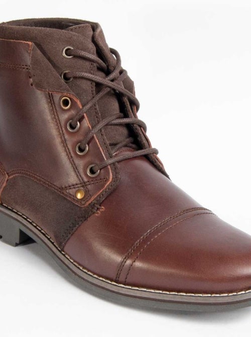 Bota Couro Natural Purapiel - Kiabi Bota Couro Natural Purapiel - Kiabi