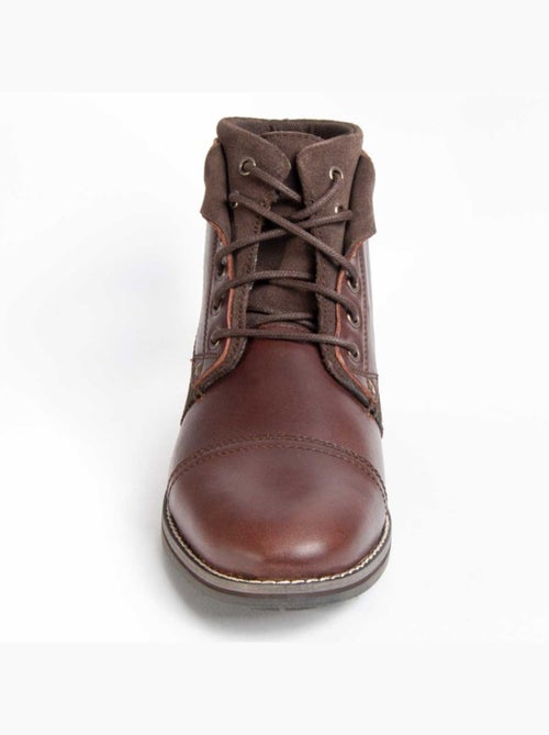 Bota Couro Natural Purapiel - Kiabi Bota Couro Natural Purapiel - Kiabi