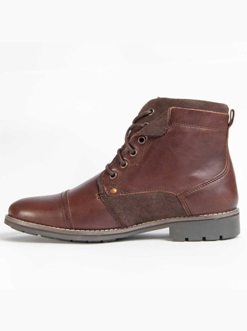 Bota Couro Natural Purapiel - Kiabi Bota Couro Natural Purapiel - Kiabi