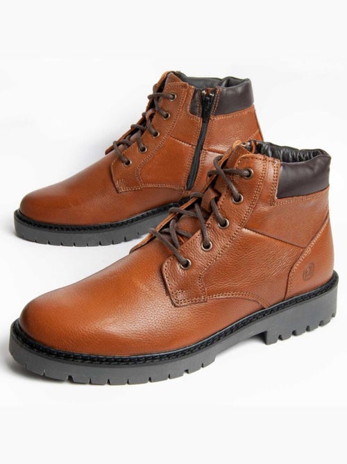 Bota Couro Natural Purapiel - Kiabi Bota Couro Natural Purapiel - Kiabi