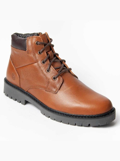 Bota Couro Natural Purapiel - Kiabi Bota Couro Natural Purapiel - Kiabi