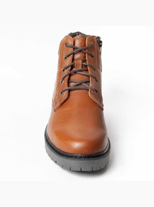 Bota Couro Natural Purapiel - Kiabi Bota Couro Natural Purapiel - Kiabi