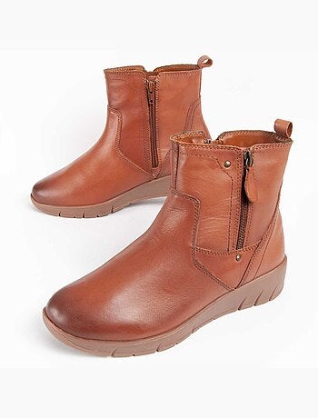 Bota Couro Natural Purapiel