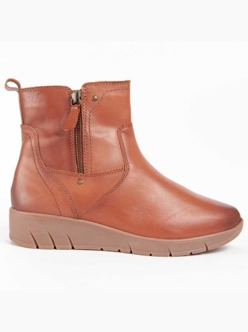 Bota Couro Natural Purapiel - Kiabi
