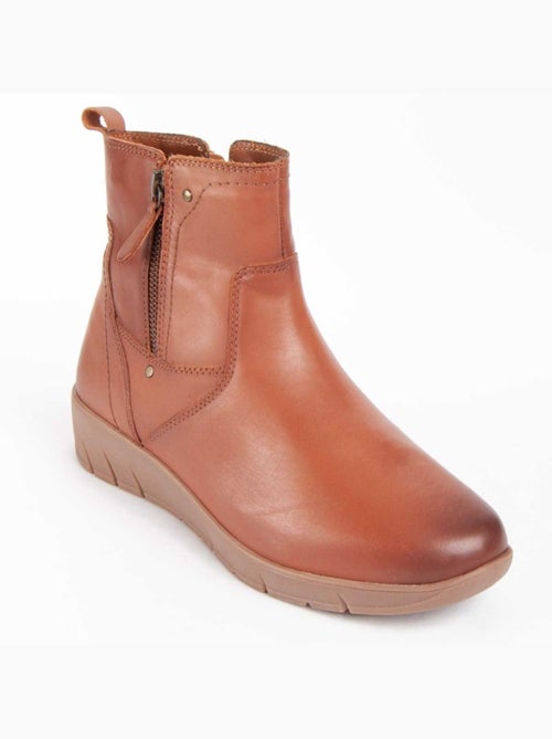 Bota Couro Natural Purapiel - Kiabi