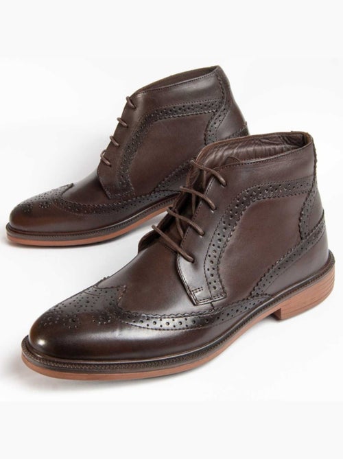 Bota Couro Natural Purapiel - Kiabi Bota Couro Natural Purapiel - Kiabi