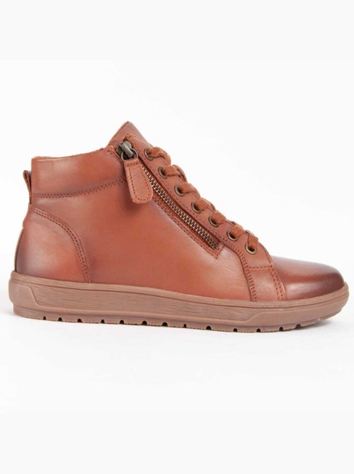 Bota Couro Natural Purapiel - Kiabi Bota Couro Natural Purapiel - Kiabi