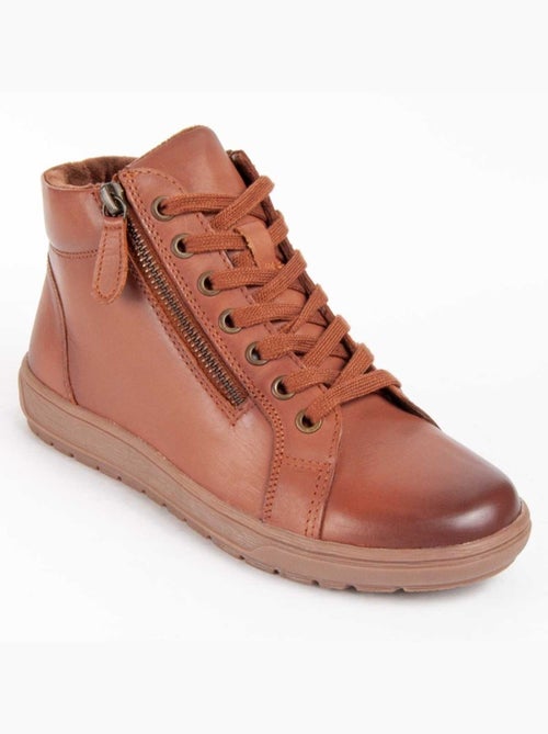Bota Couro Natural Purapiel - Kiabi Bota Couro Natural Purapiel - Kiabi
