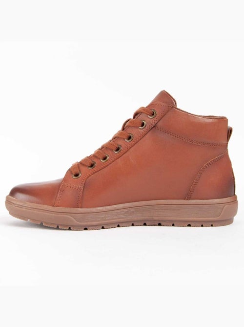 Bota Couro Natural Purapiel - Kiabi Bota Couro Natural Purapiel - Kiabi