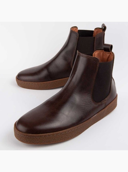 Bota Couro Natural Purapiel - Kiabi Bota Couro Natural Purapiel - Kiabi
