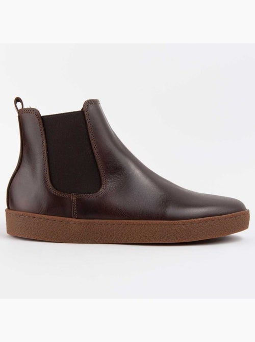 Bota Couro Natural Purapiel - Kiabi Bota Couro Natural Purapiel - Kiabi