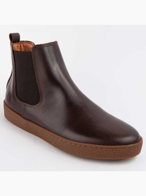 Bota Couro Natural Purapiel - Kiabi Bota Couro Natural Purapiel - Kiabi