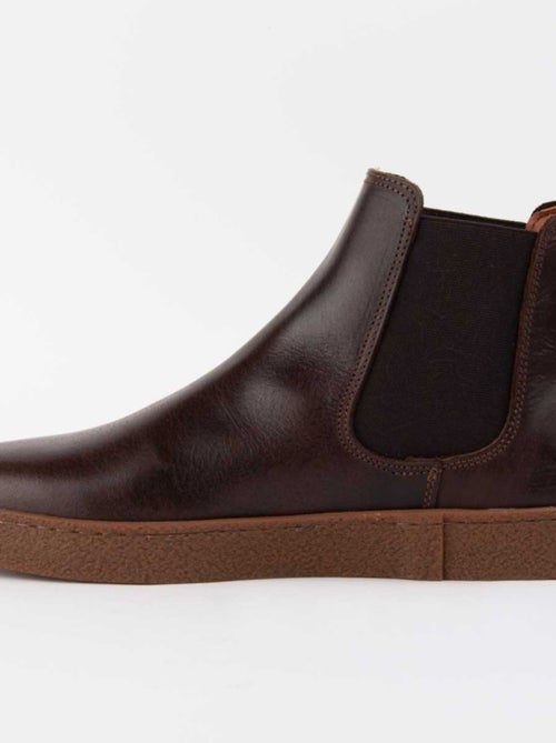 Bota Couro Natural Purapiel - Kiabi Bota Couro Natural Purapiel - Kiabi