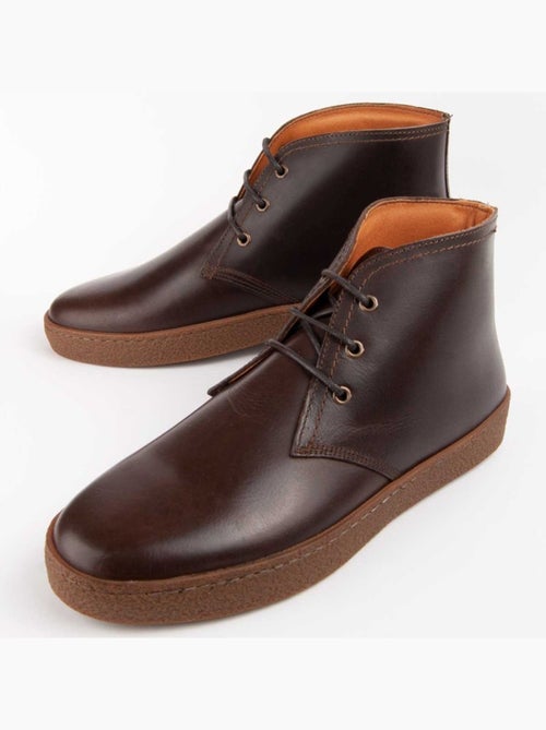Bota Couro Natural Purapiel - Kiabi