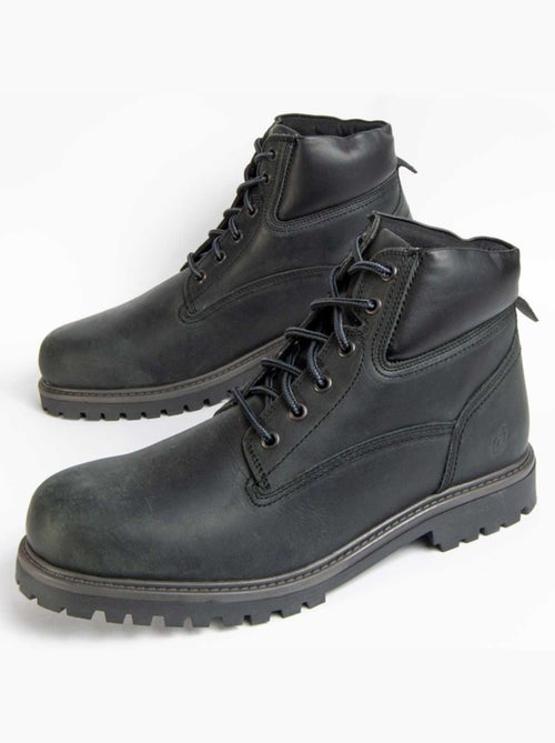 Bota Couro Natural Purapiel - Kiabi Bota Couro Natural Purapiel - Kiabi
