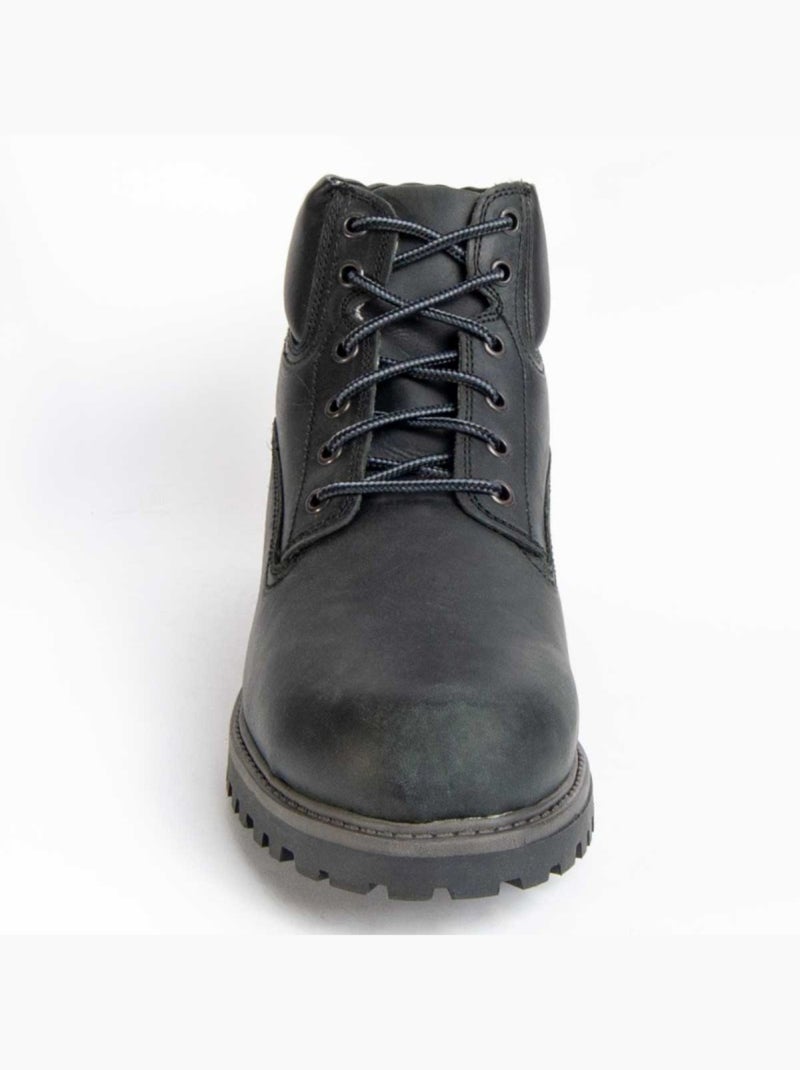 Bota Couro Natural Purapiel Castanho - Kiabi