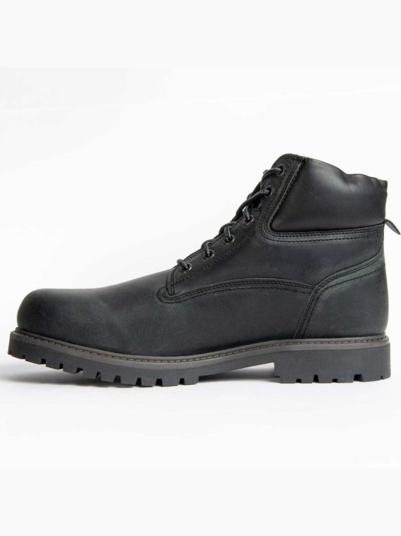 Bota Couro Natural Purapiel Castanho - Kiabi