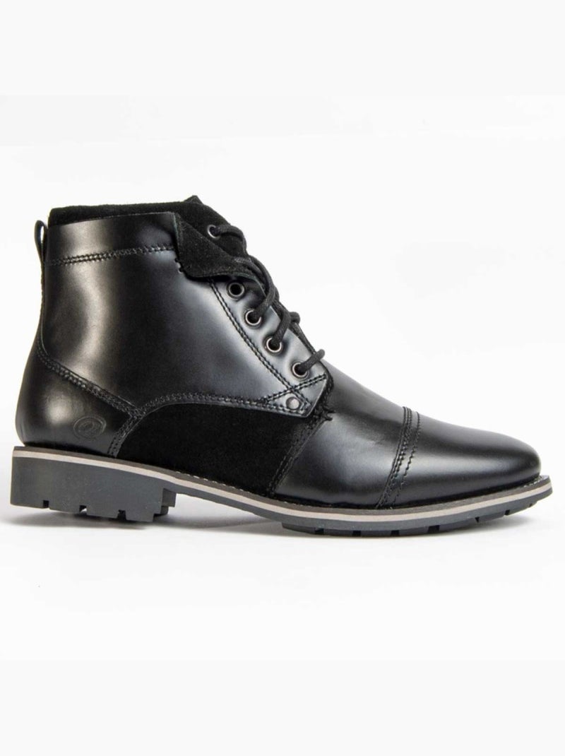 Bota Couro Natural Purapiel Preto - Kiabi