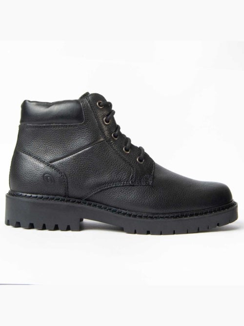 Bota Couro Natural Purapiel - Kiabi Bota Couro Natural Purapiel - Kiabi