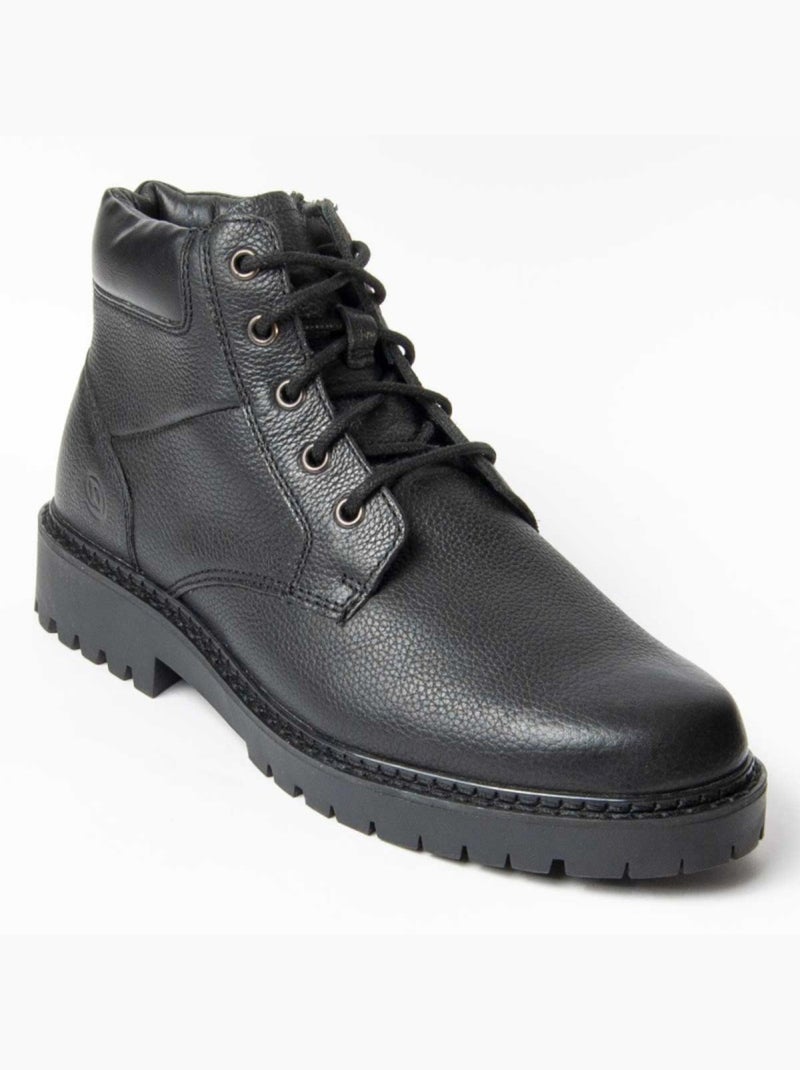 Bota Couro Natural Purapiel Preto - Kiabi