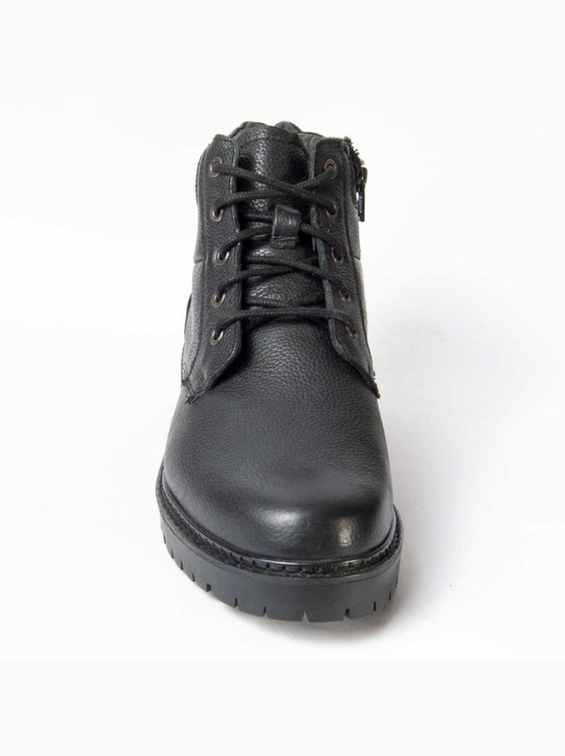 Bota Couro Natural Purapiel Preto - Kiabi