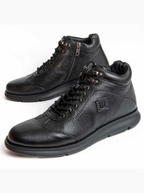 Bota Couro Natural Purapiel - Kiabi Bota Couro Natural Purapiel - Kiabi