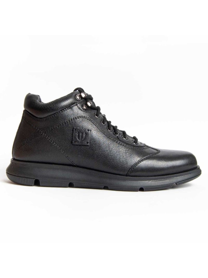 Bota Couro Natural Purapiel Preto - Kiabi