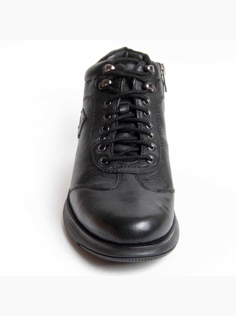 Bota Couro Natural Purapiel Preto - Kiabi