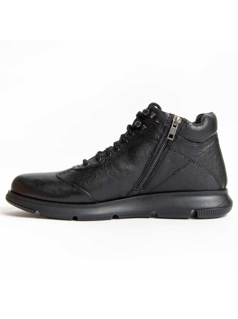 Bota Couro Natural Purapiel Preto - Kiabi