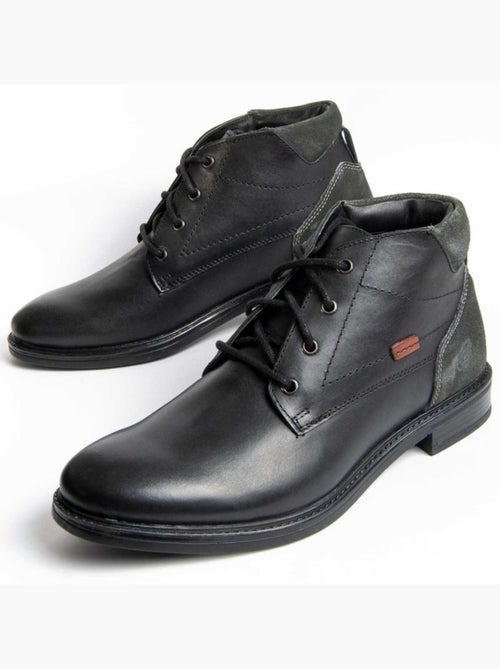 Bota Couro Natural Purapiel - Kiabi Bota Couro Natural Purapiel - Kiabi