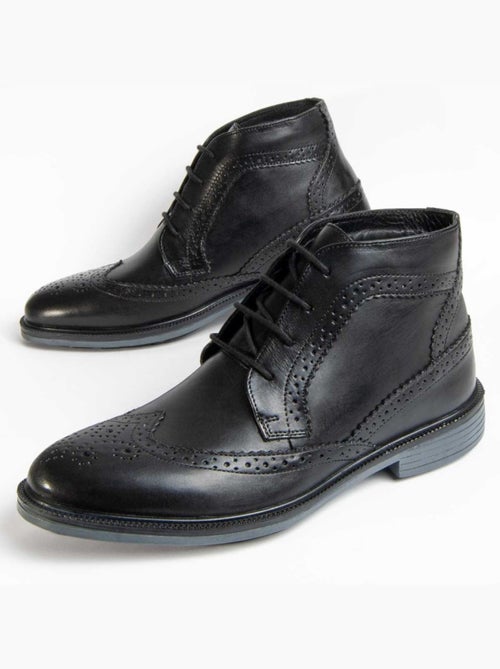 Bota Couro Natural Purapiel - Kiabi Bota Couro Natural Purapiel - Kiabi