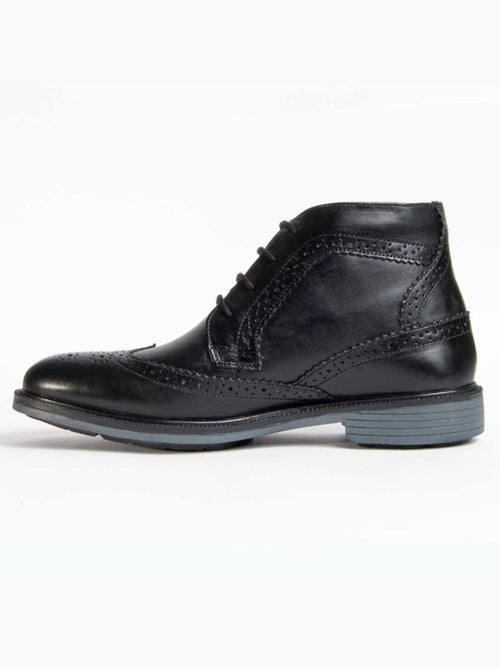 Bota Couro Natural Purapiel - Kiabi Bota Couro Natural Purapiel - Kiabi