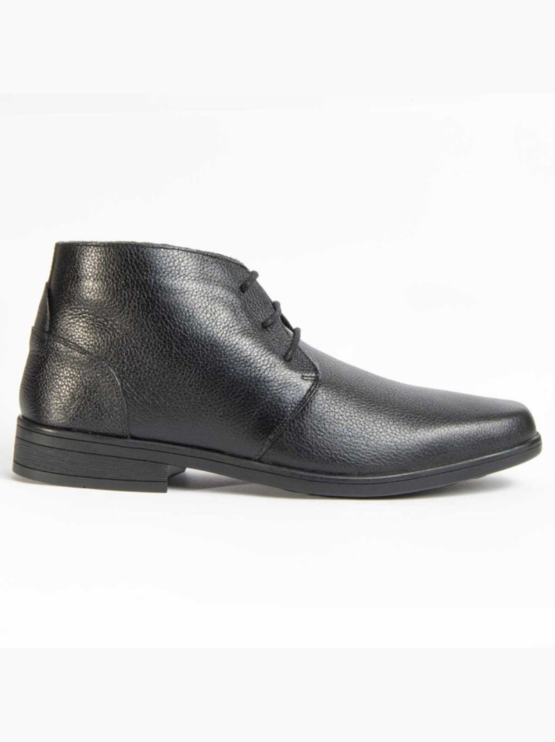 Bota Couro Natural Purapiel Preto - Kiabi