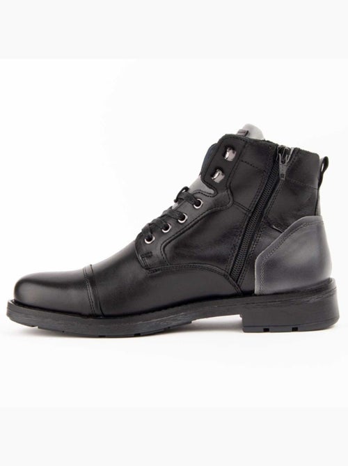 Bota Couro Natural Purapiel - Kiabi Bota Couro Natural Purapiel - Kiabi