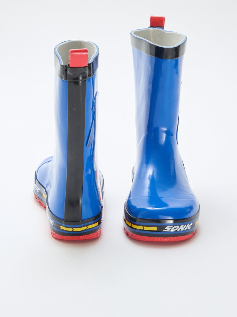 Bota de borracha 'Sonic' Azul - Kiabi