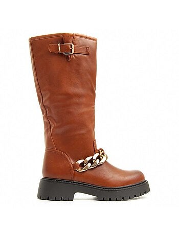 Bota De Plataforma Material Sintético E Têxtil Montevita