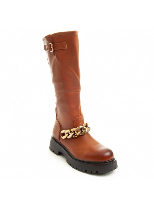 Bota De Plataforma Material Sintético E Têxtil Montevita - Kiabi