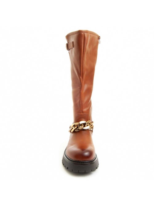 Bota De Plataforma Material Sintético E Têxtil Montevita - Kiabi