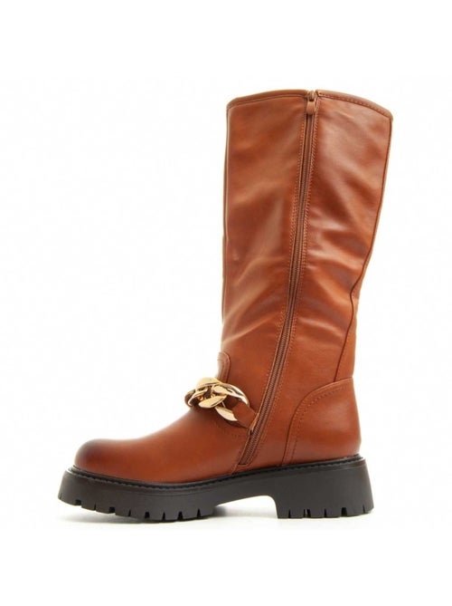 Bota De Plataforma Material Sintético E Têxtil Montevita - Kiabi