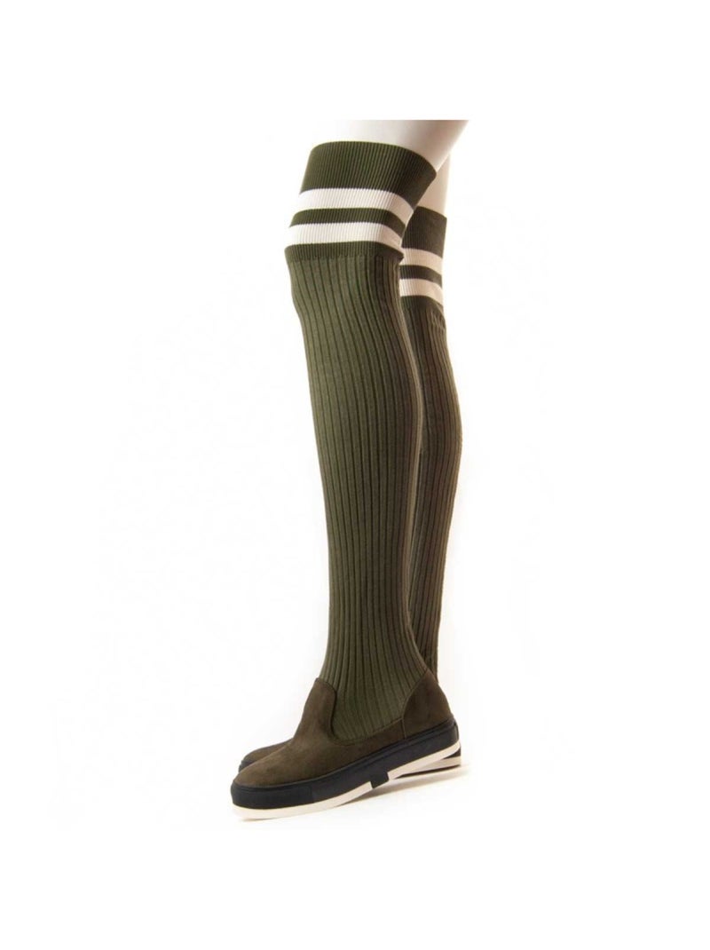 Bota De Plataforma Material Sintético Montevita Verde - Kiabi