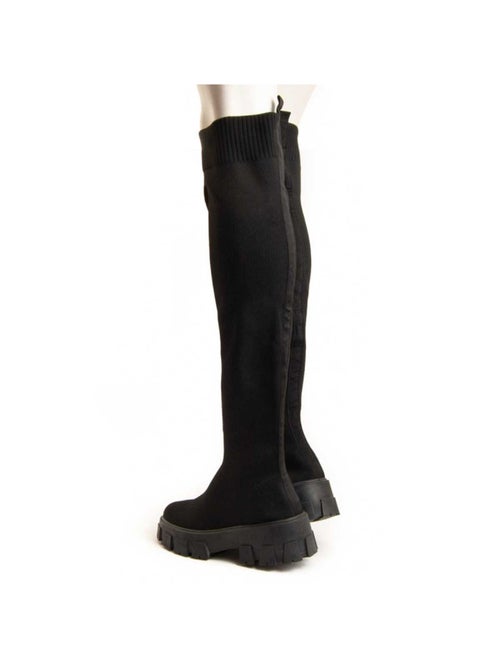 Bota De Plataforma Tecido Montevita - Kiabi