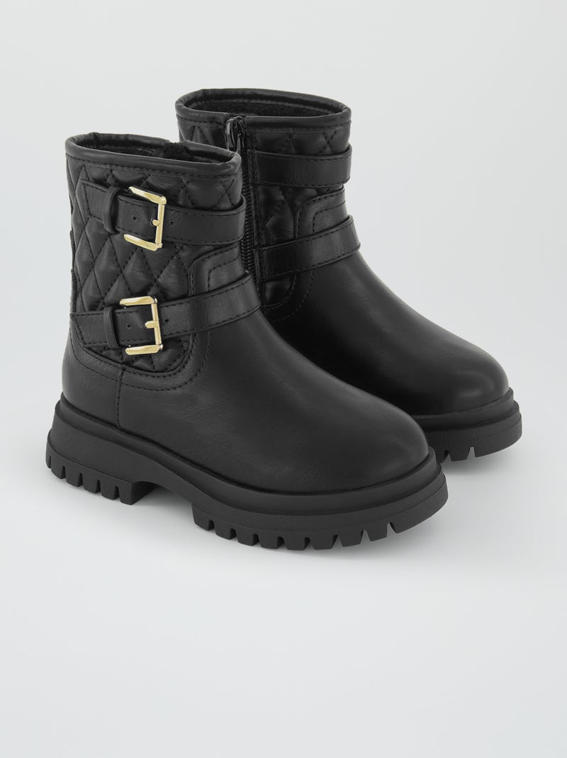 Botas acolchoadas Preto - Kiabi