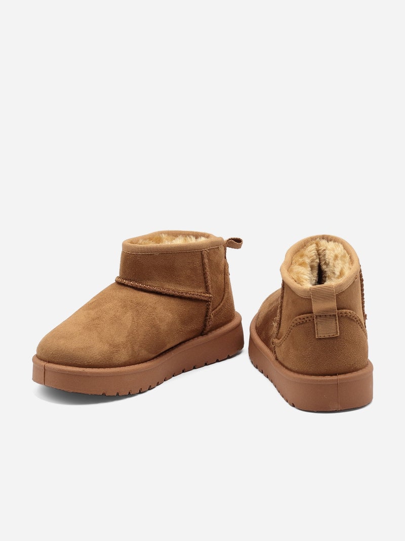 Botas alça cruzada Camelo - Kiabi
