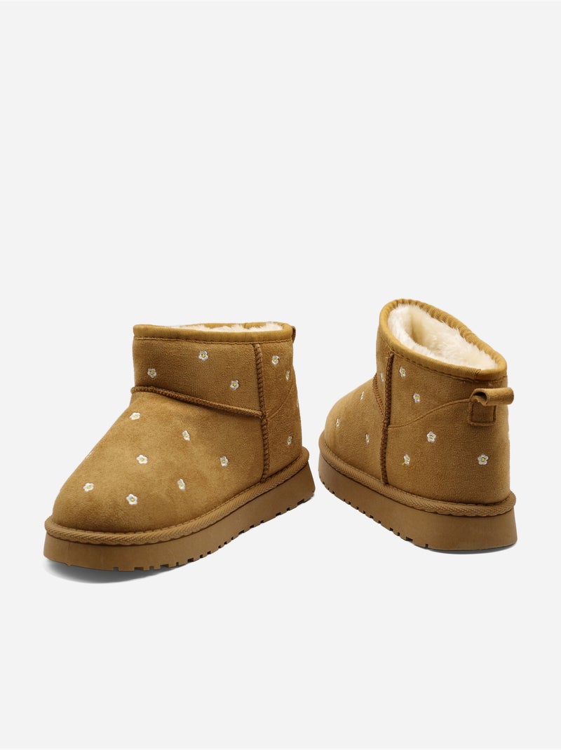 Botas alça cruzada Camelo - Kiabi