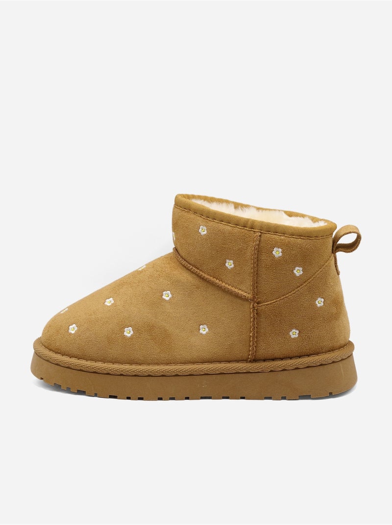 Botas alça cruzada Camelo - Kiabi