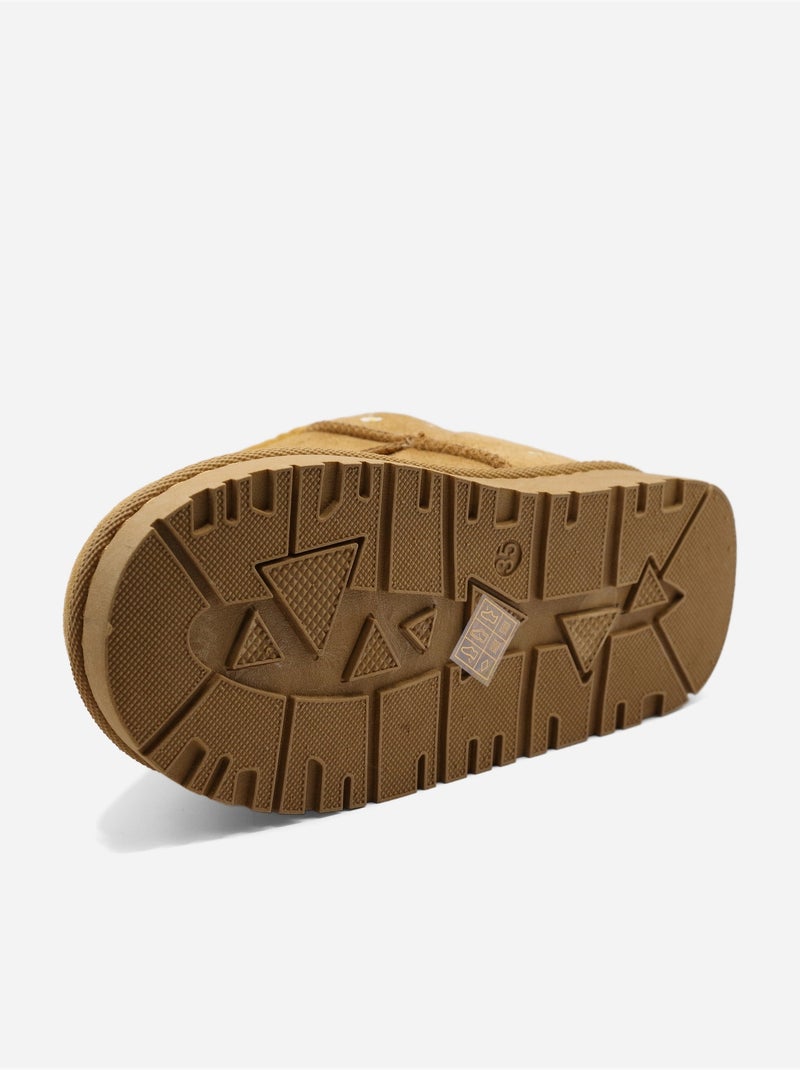 Botas alça cruzada Camelo - Kiabi