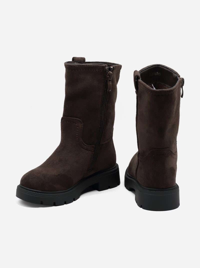 Botas alça cruzada Preto - Kiabi