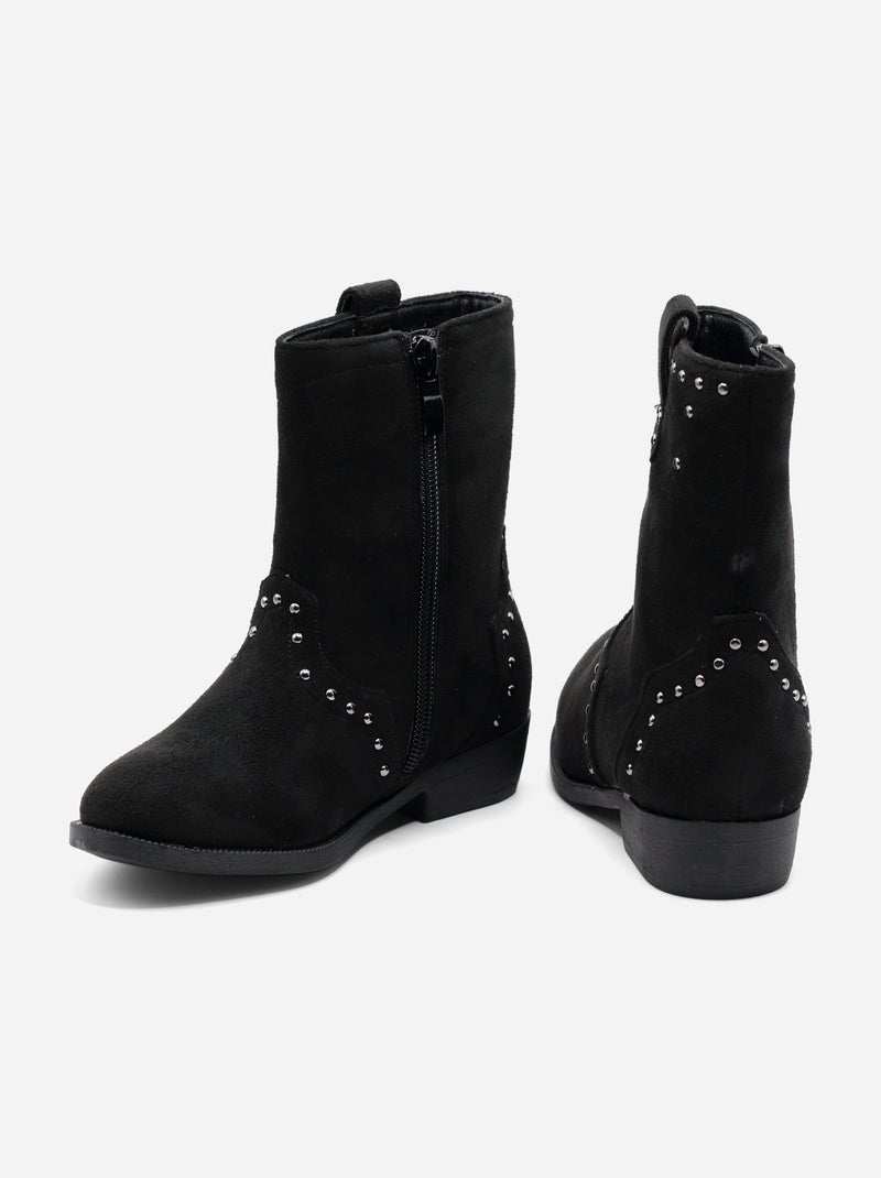 Botas alça cruzada Preto - Kiabi