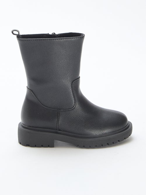 Botas altas com zíper - Kiabi