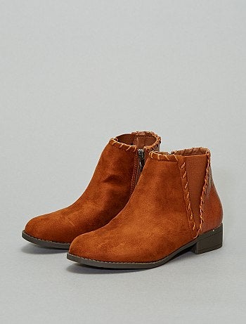 Botas bi-matéria 'pele de cobra' - Kiabi